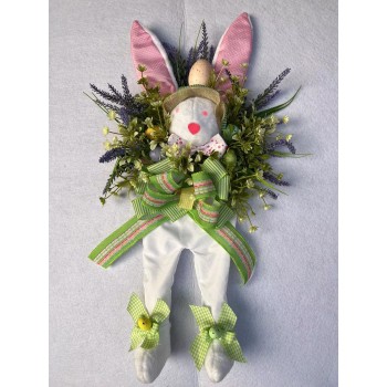 Easter bunny simulation plant wreath