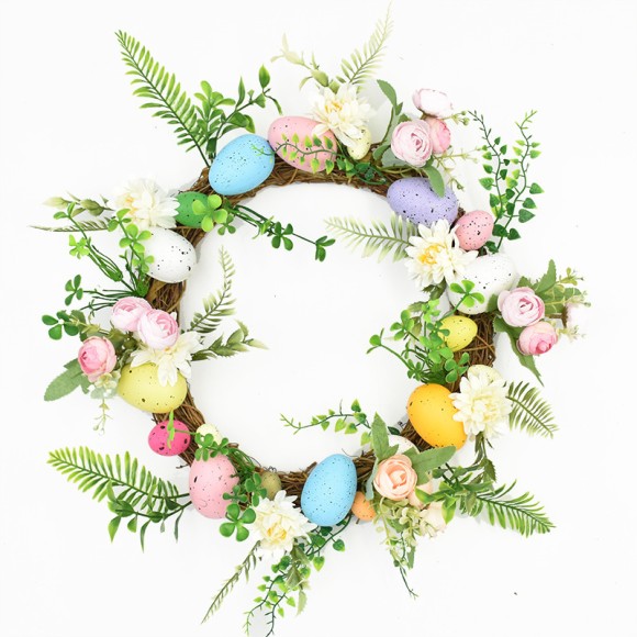 Easter egg simulation wreath decoration