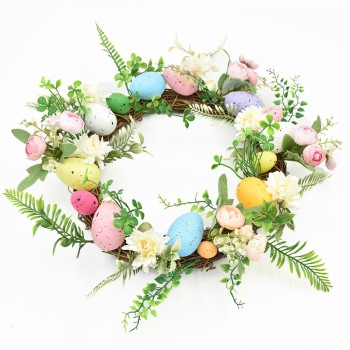 Easter egg simulation wreath decoration